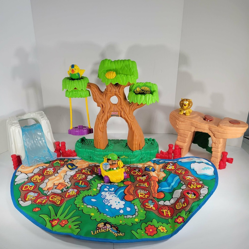 Fisher Price Little People A to Z Learning Zoo ABC Mat Tree Lion Zookeeper - Picture 9 of 10